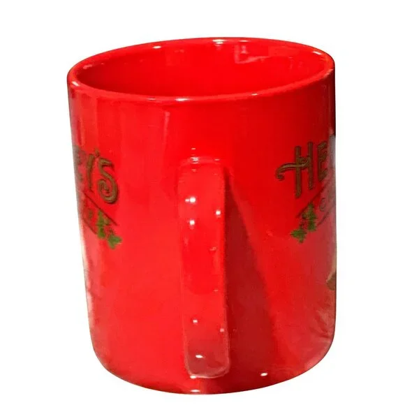Hersheys Chocolate Galerie Jumbo 24 Oz Red Christmas Bells Holly Mug Extra Large - Picture 4 of 6